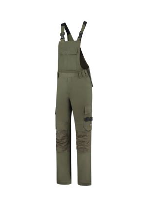 Pracovné nohavice na traky Bib & Brace Twill Cordura, 29 Army