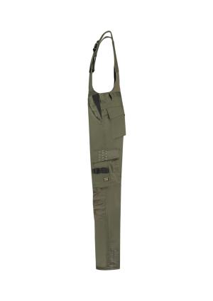 Pracovné nohavice na traky Bib & Brace Twill Cordura, 29 Army (4)