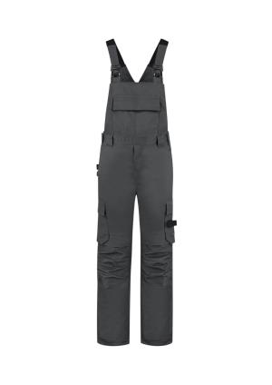 Pracovné nohavice na traky Bib & Brace Twill Cordura, T4 Tmavosivá