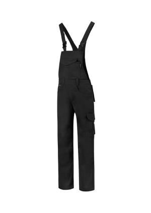 Pracovné nohavice s trakmi unisex Dungaree Overall Industrial T66, T1 Čierna
