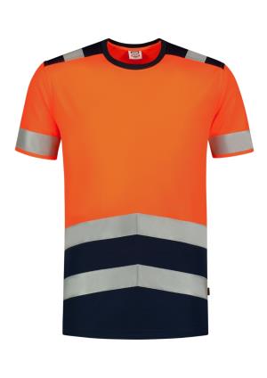 Vysoko viditeľné tričko High Vis Bicolor T01, 98 Reflexná Oranžová (2)