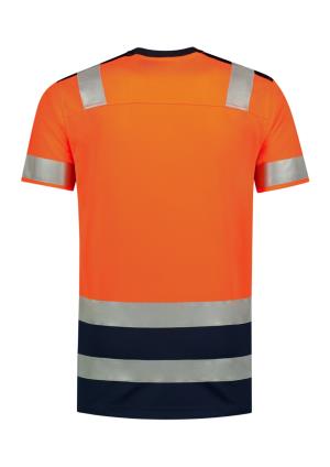 Vysoko viditeľné tričko High Vis Bicolor T01, 98 Reflexná Oranžová (3)