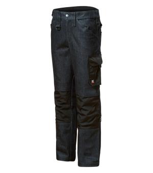 Pánske pracovné nohavice Vertex W08, M2 Tmavý Denim Melír