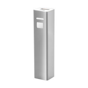 USB power banka Balzur, strieborná