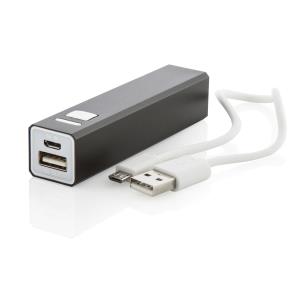 USB power banka Balzur, čierna