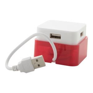 USB hub Dix, Červená