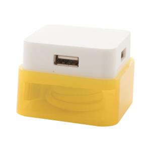 USB hub Dix, žltá