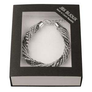 Sklenený gorálkový náhrdelník Bijoux, sivá (2)