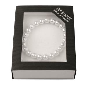 Sklenený perlový náramok Bracelet, Biela (2)