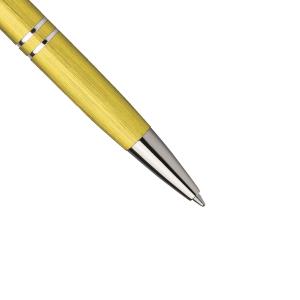 Kovové guľôčkové pero Marieta Brush, žltá (2)