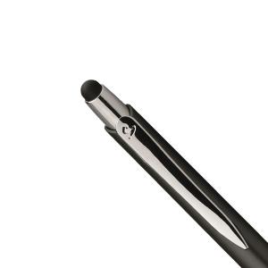 Plastové guľôčkové pero Marieta Plastic Stylus, čierna (3)
