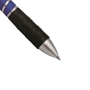 Kvalitné kovové pero Piston, modrá (3)