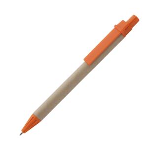 Ekologické papierové pero Karta, oranžová