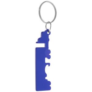 Prívesok na kľúče s otváračom Peterby, modrá