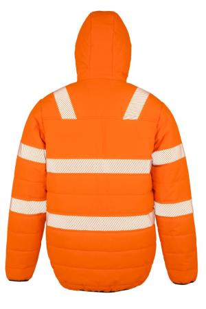 Bunda Recycled Ripstop Padded Safety Jacket, 405 Fluorescent Orange (2)