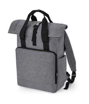 Recyklovaný ruksak Twin Handle Roll-Top Laptop , 128 Grey Marl