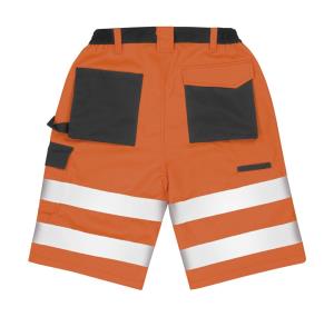 Bezpečnostné krátke nohavice Cargo, 405 Fluorescent Orange (2)