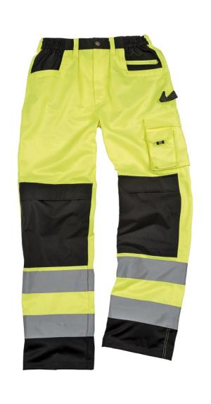 Bezpečnostné nohavice Cargo, 605 Fluorescent Yellow
