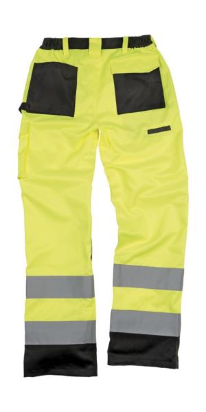 Bezpečnostné nohavice Cargo, 605 Fluorescent Yellow (3)