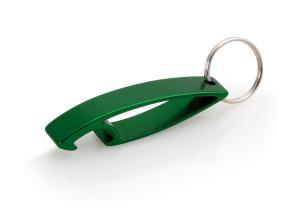 Prívesok na kľúče s otváračom Samo, zelená