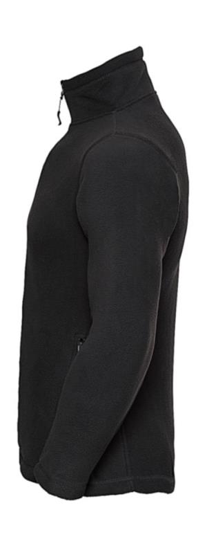 Fleecová bunda s krátkym zipsom, 101 Black (2)