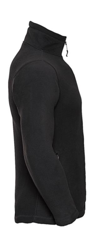 Fleecová bunda s krátkym zipsom, 101 Black (4)