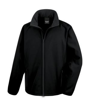 Potlačiteľná Softshellová bunda, 177 Black/Black