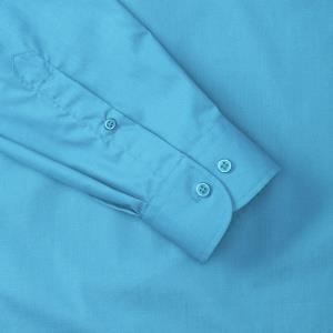 Košeľa Poplin s dlhými rukávmi Selvri, 536 Turquoise (7)