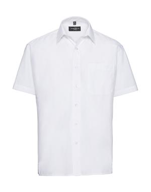 Pánska košeľa Poplin s kratkými rukávmi, 000 White