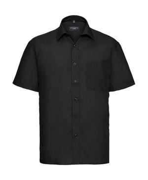 Pánska košeľa Poplin s kratkými rukávmi, 101 Black