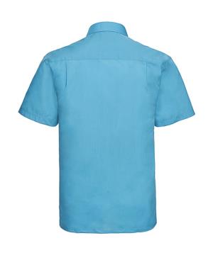Pánska košeľa Poplin s kratkými rukávmi, 536 Turquoise (3)