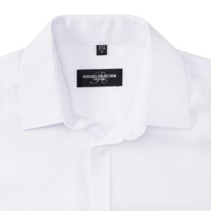 Pánska košeľa s dlhými rukávmi Herringbone , 000 White (5)