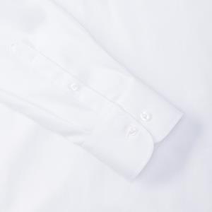 Pánska košeľa s dlhými rukávmi Herringbone , 000 White (7)