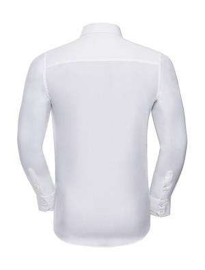 Vypasovaná košeľa s dlhými rukávmi, 000 White (3)