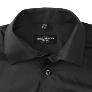Vypasovaná košeľa s dlhými rukávmi, 101 Black (5)