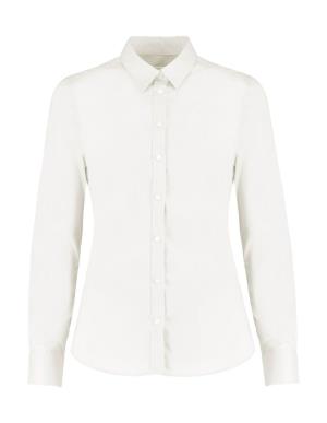 Dámska košeľa s dlhými rukávmi Strech Oxford, 000 White