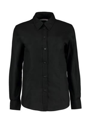 Blúzka Workwear Oxford s dlhými rukávmi, 101 Black