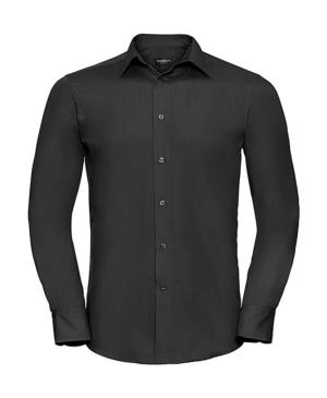 Pánska košeľa s dlhými rukávmi, 101 Black