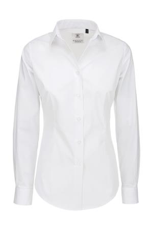 Dámska košeľa Elastane s dlhými rukávmi Black Tie , 000 White