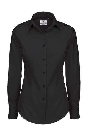 Dámska košeľa Elastane s dlhými rukávmi Black Tie , 101 Black
