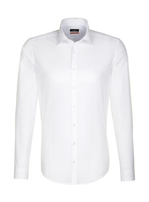 Košeľa s dlhými rukávmi Slim Fit 1/1 Business Kent, 000 White