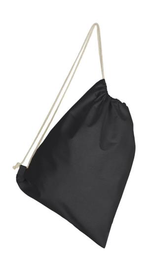 Bavlnený batoh so sťahovacou šnúrkou, 101 Black