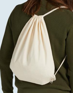 Baby Canvas Cotton Drawstring Backpack, 008 Natural