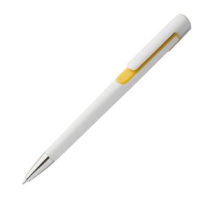 Rubri pero s farebnými doplnkami, žltá