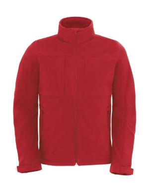 Pánska bunda Hooded Softshell/men, 400 Red