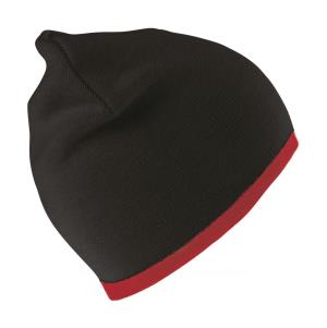 Pletená čiapka, 154 Black/Red