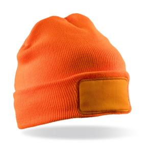 Čiapka Double Knit Thinsulate™ Printers Beanie, 405 Fluorescent Orange