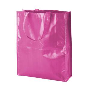 Lesklá taška na nákupy Divia, purpurová