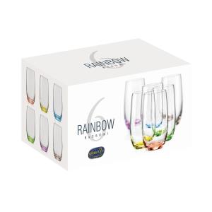 Sada pohárov Rainbow Glass, farebná (7)