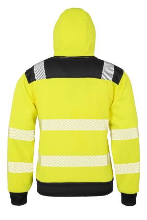 Mikina s kapucňou Recycled Robust Zipped Safety , 605 Fluorescent Yellow (2)